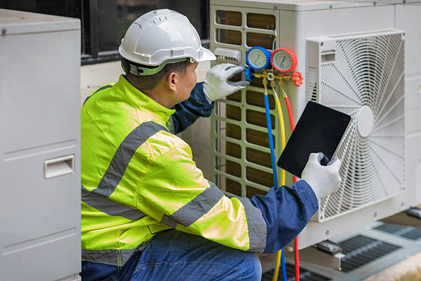 Professional Ductwork Repair technician working in Montebello, NY